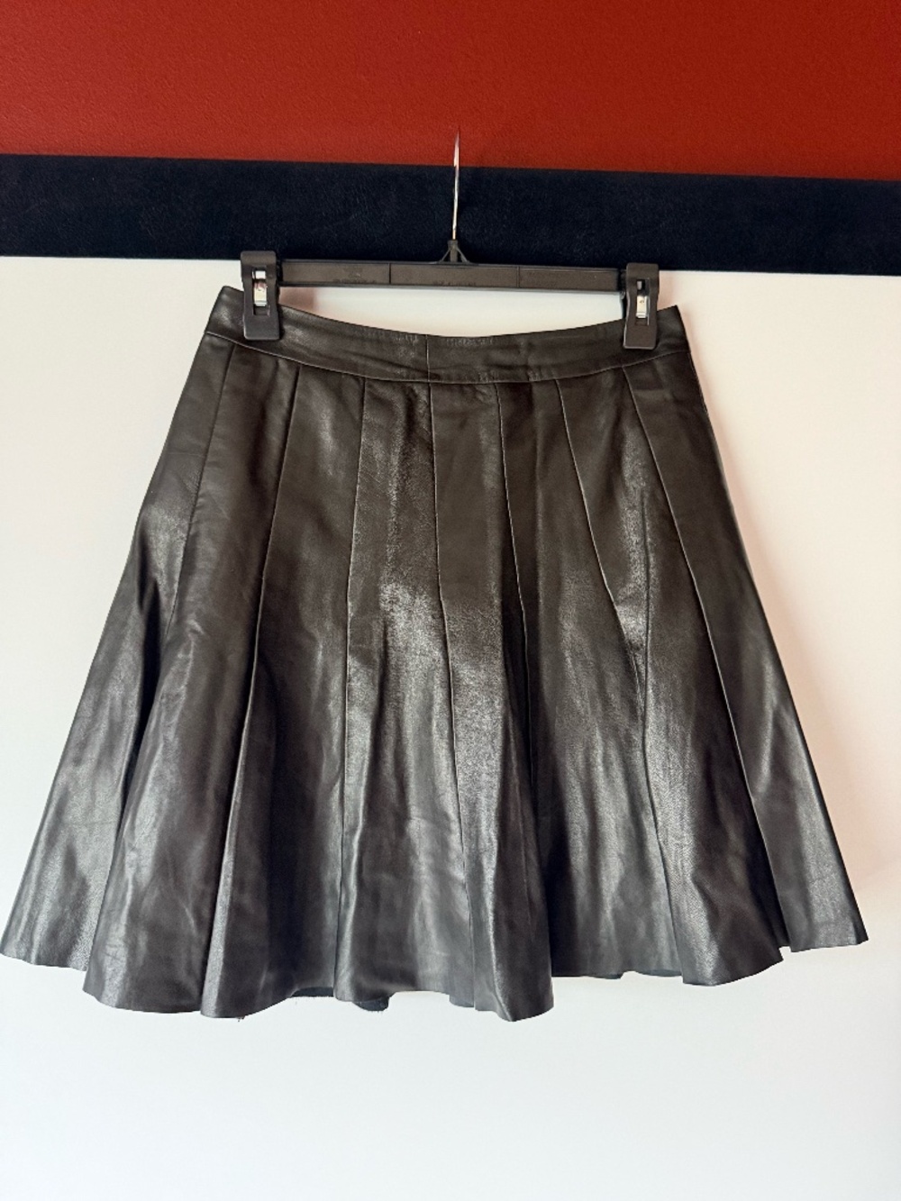 Halogen Leather Skirt